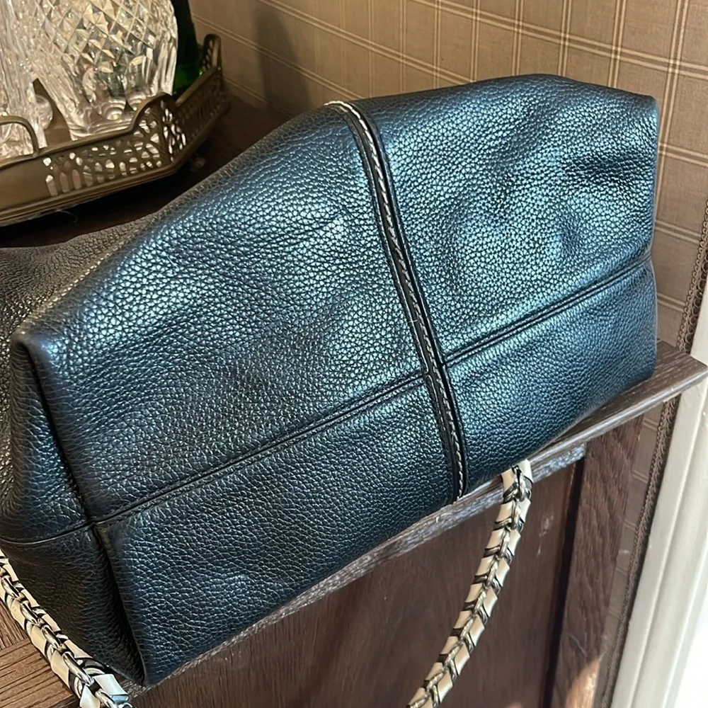 Michael Kors, black, leather, slouchy, convertible, tote, medium